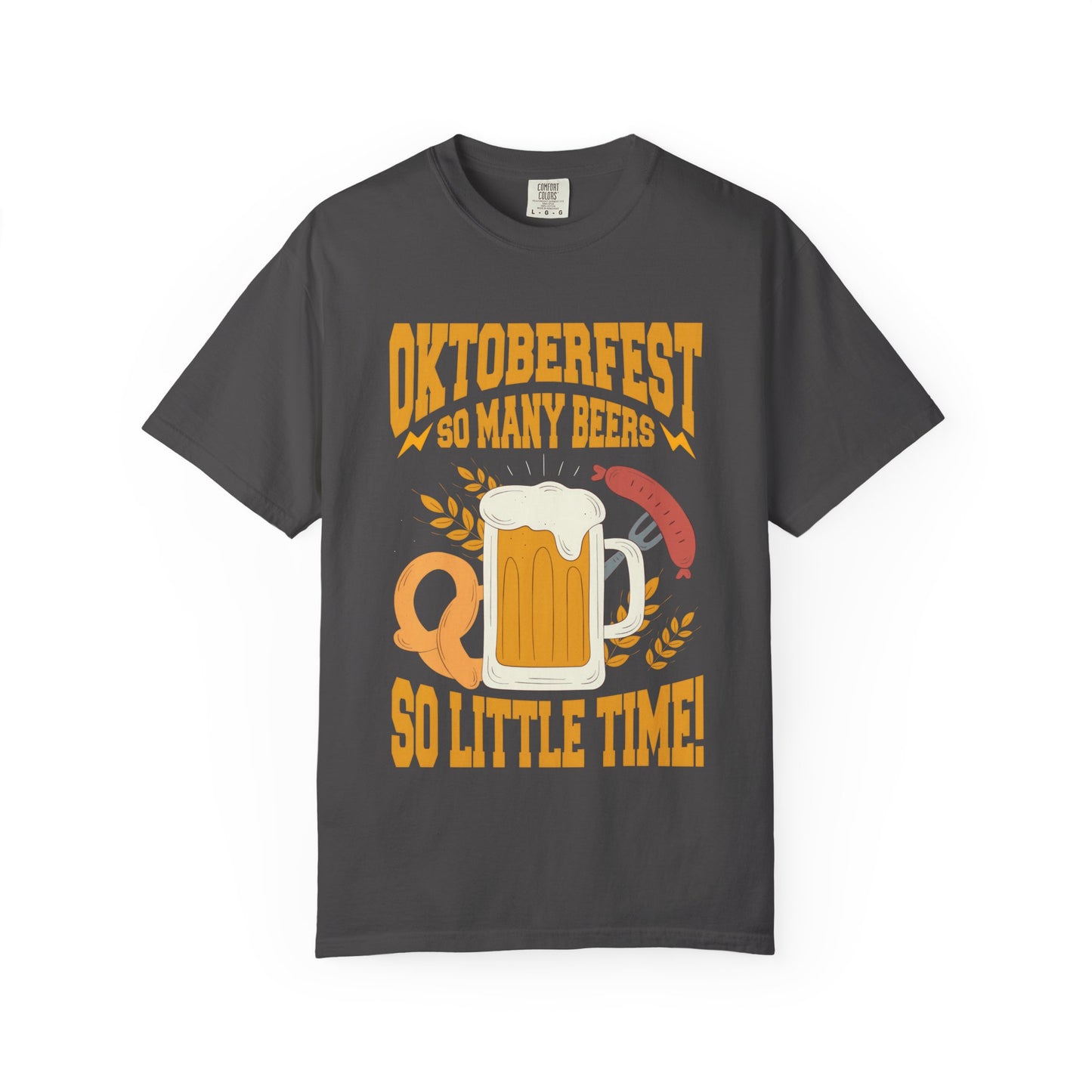 Oktoberfest Graphic Unisex T-Shirt - Celebrate with Beer & Pretzels