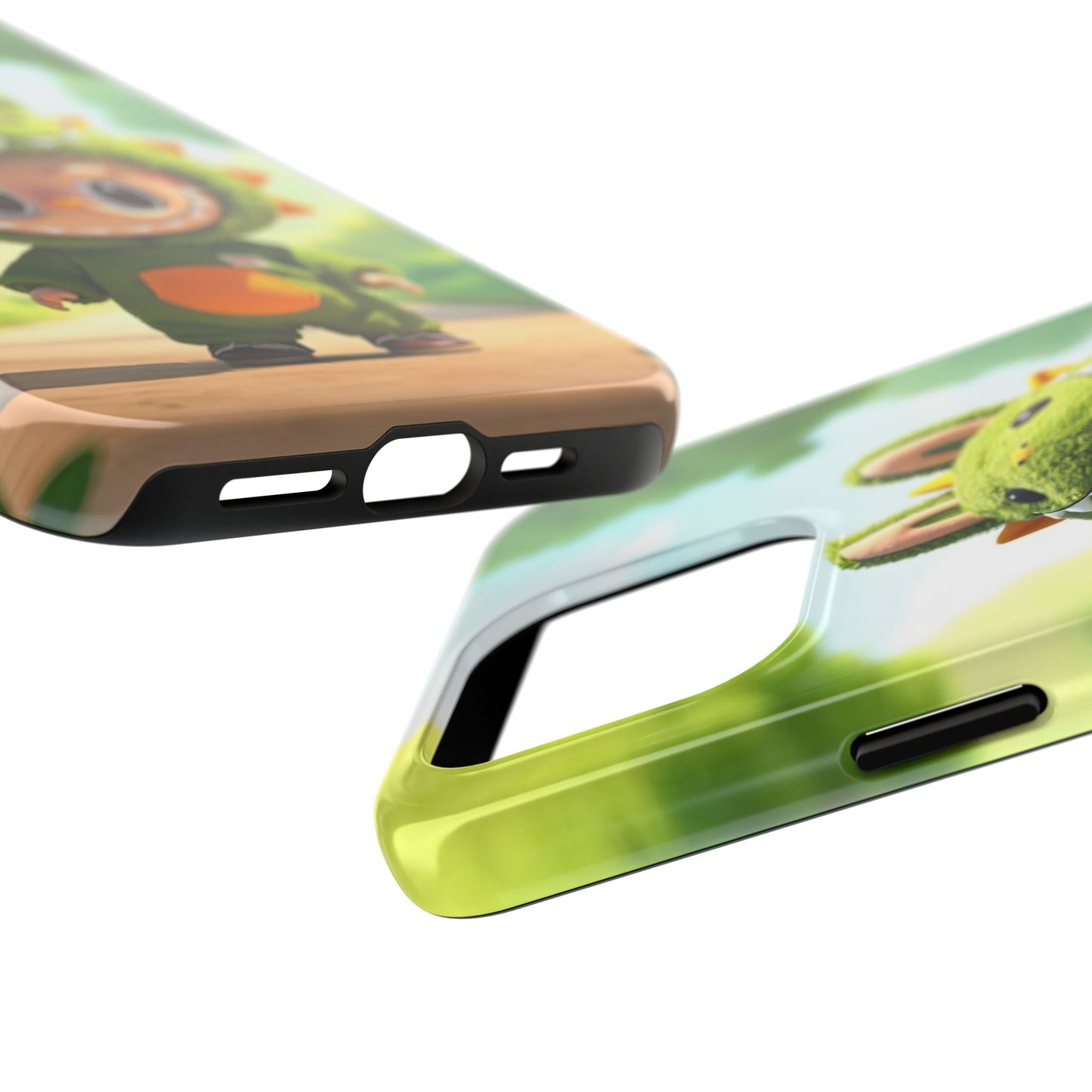 The Monsters Tough Case for iPhone Models – Playful Dinosaur Design, Dual Layer Protective Cover, Fun Mobile Accessory