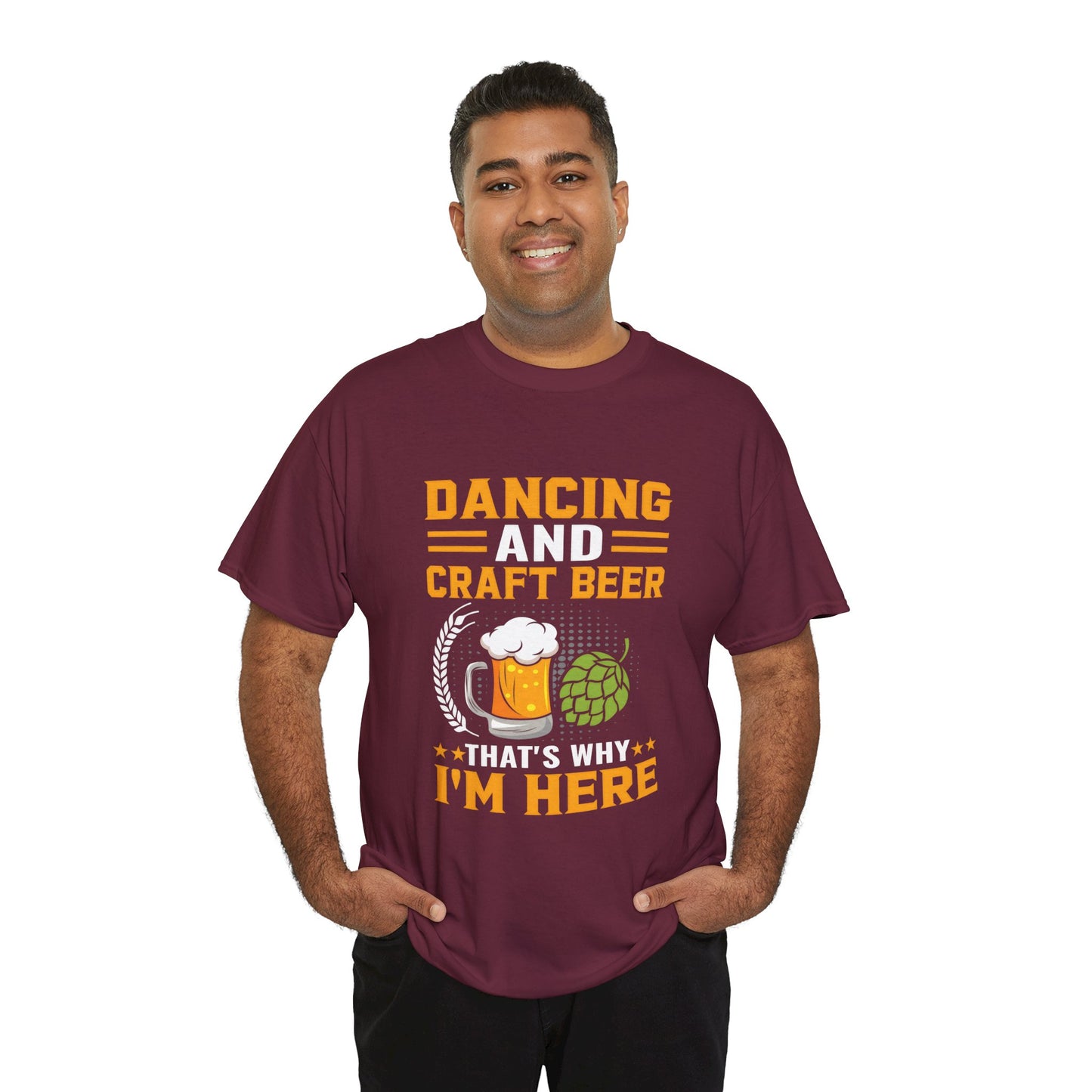 Funny Beer Slogan Tee, Dancing and Beer