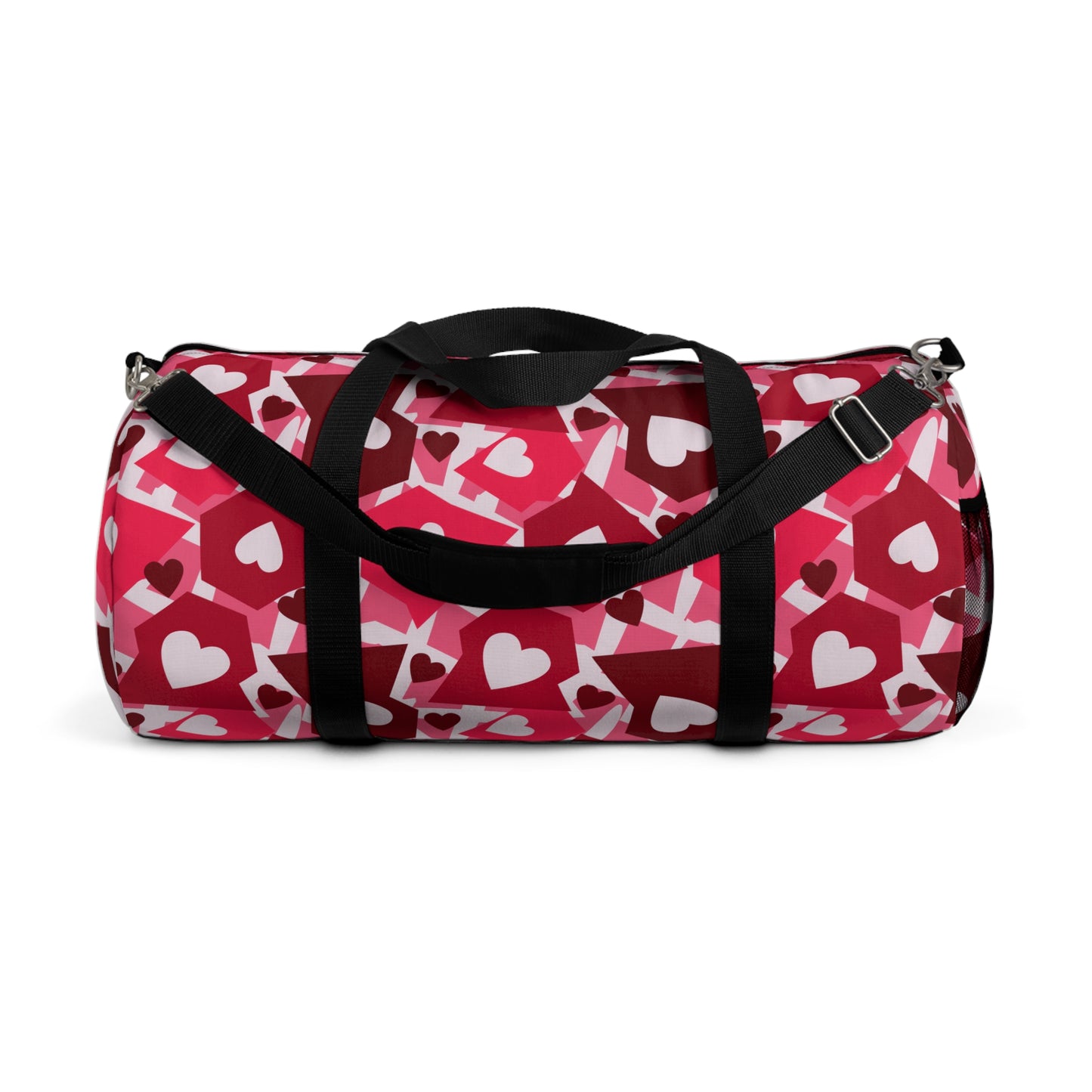 Love in Style: Retro Hearts Duffel Bag