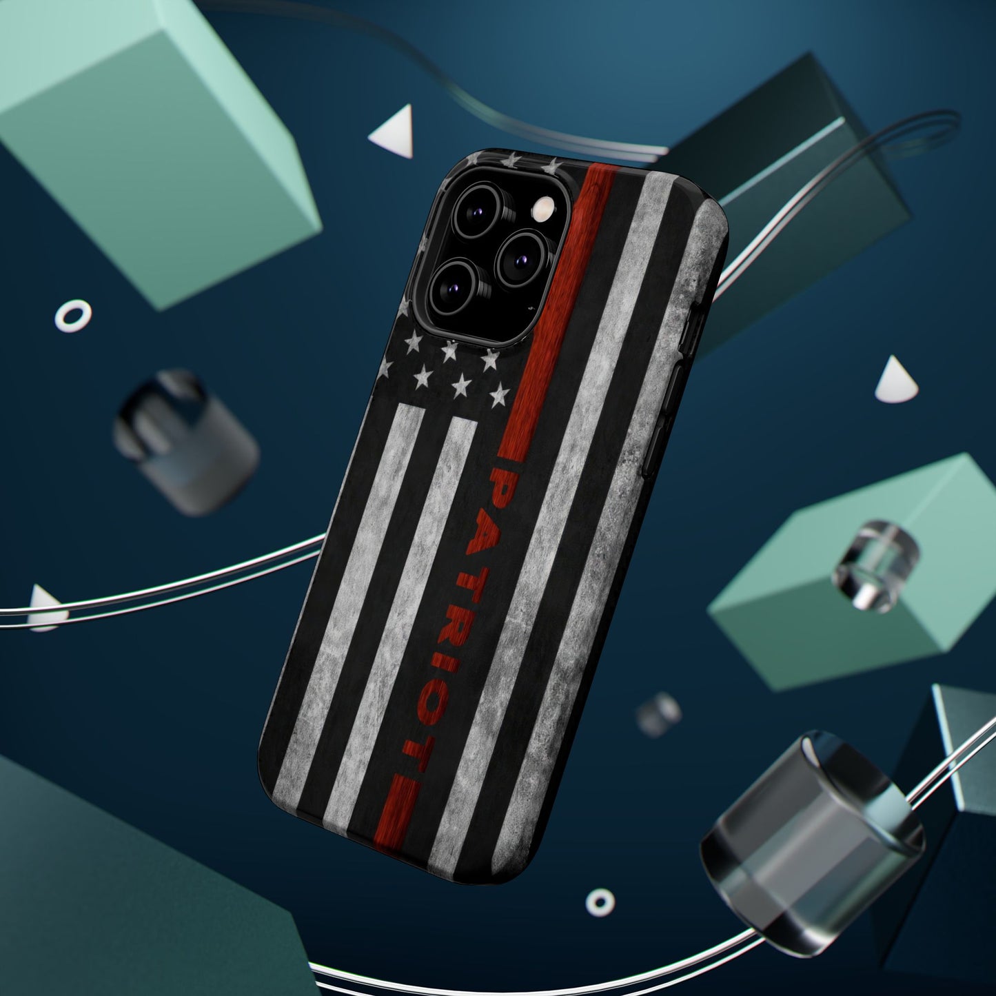 Red Line Magnetic Phone Cases, Firefighter Gift