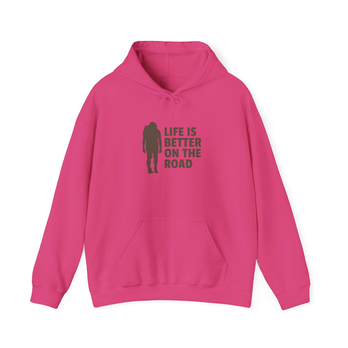 Life Is Better On The Road Unisex Heavy Blend™ Hooded Sweatshirt