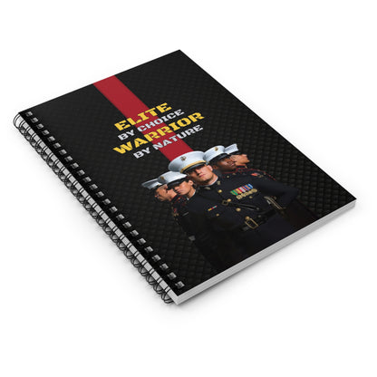 Military-Themed Spiral Notebook, Empowering Journal for Veterans
