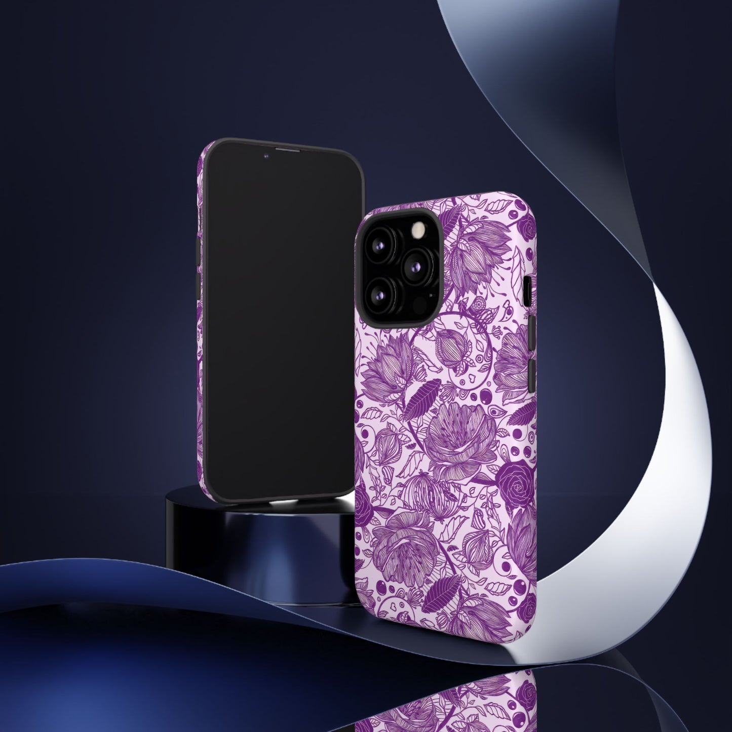 Graphical Garden: Purple Edition iPhone Tough Cases