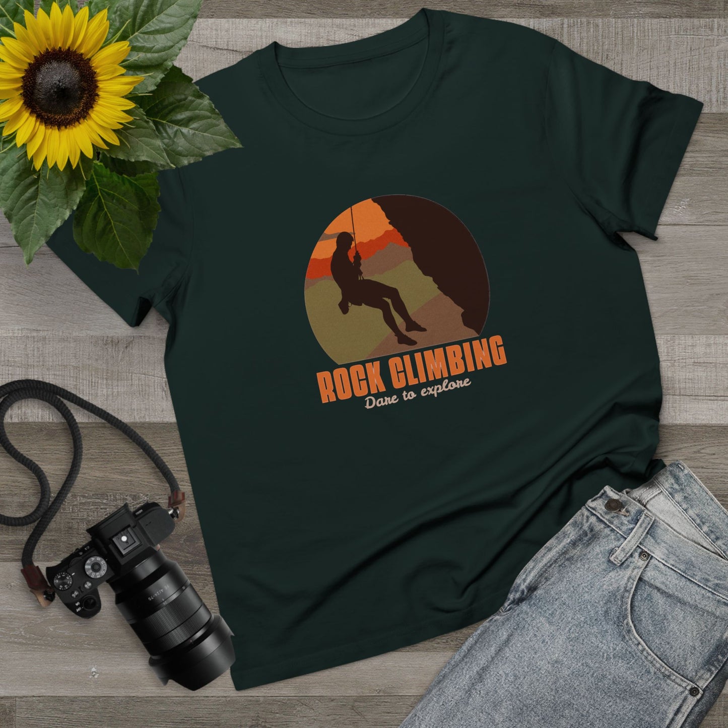 Rock Climbing Dare To Explore Women’s Maple Tee