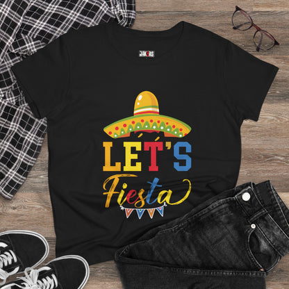 Women’s Fiesta Tee - Celebrate in Style with Fun ‚Let's Fiesta‘ Design