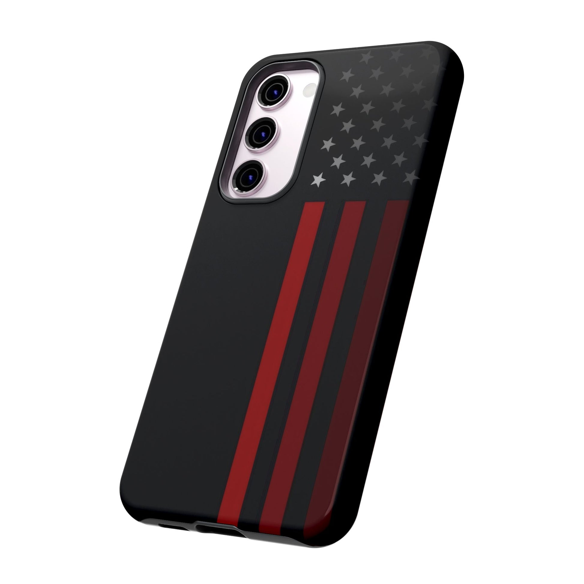 Patriotic Samsung Tough Cases, Red Line American Flag Phone Cover