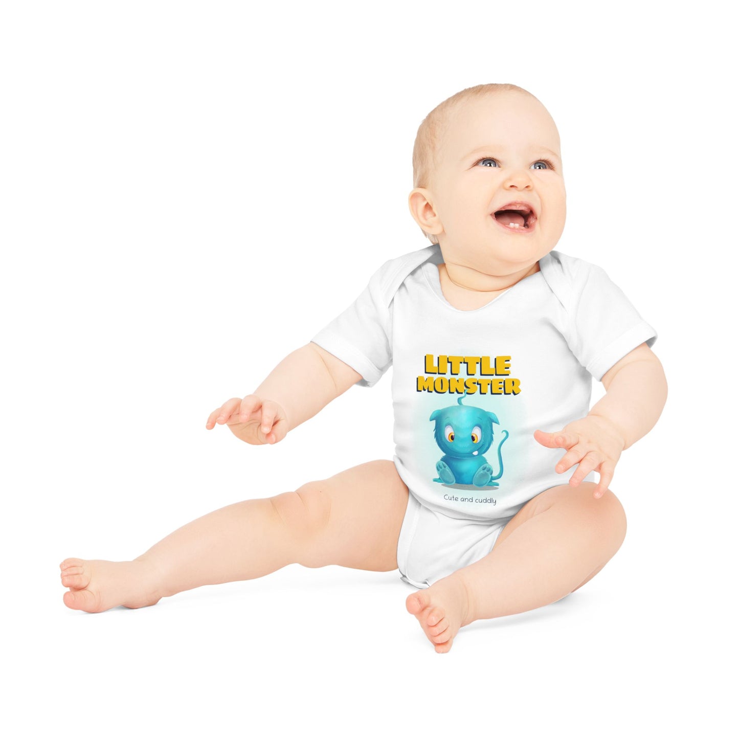 Little Monster Baby Organic Short Sleeve Bodysuit