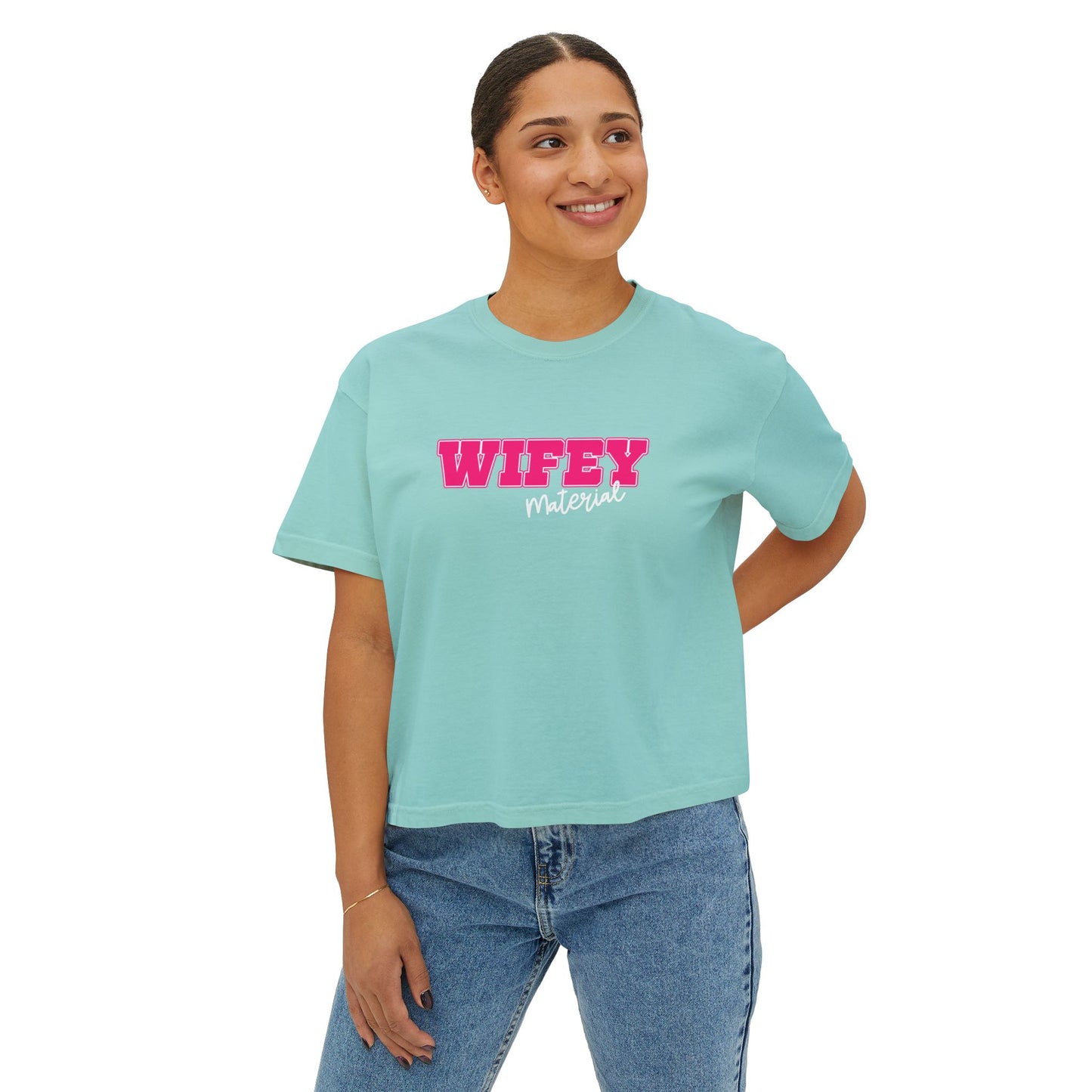 Wifey Material Women's Boxy Tee