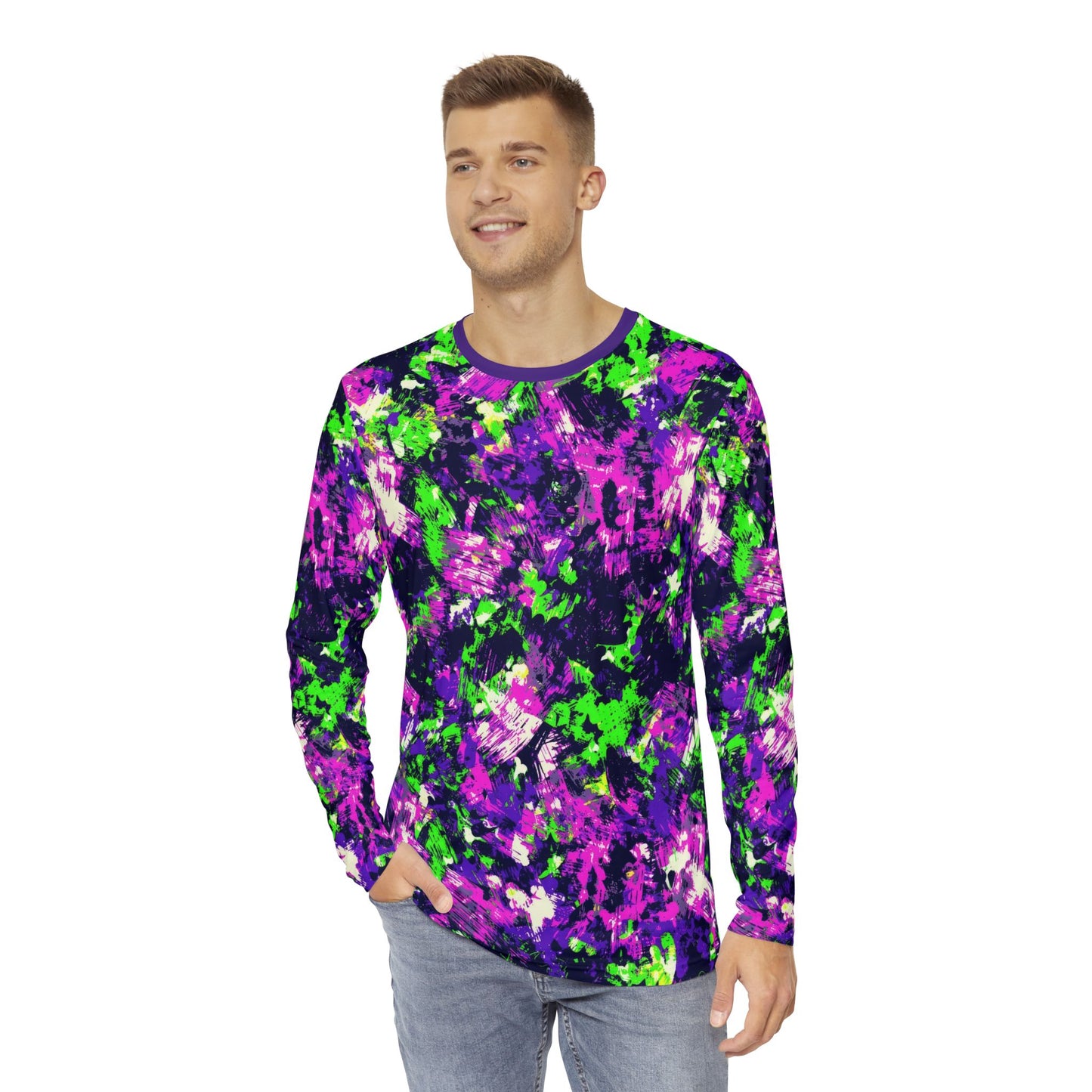 Men's Long Sleeve Shirt -  Halloween in Color Halloween Design