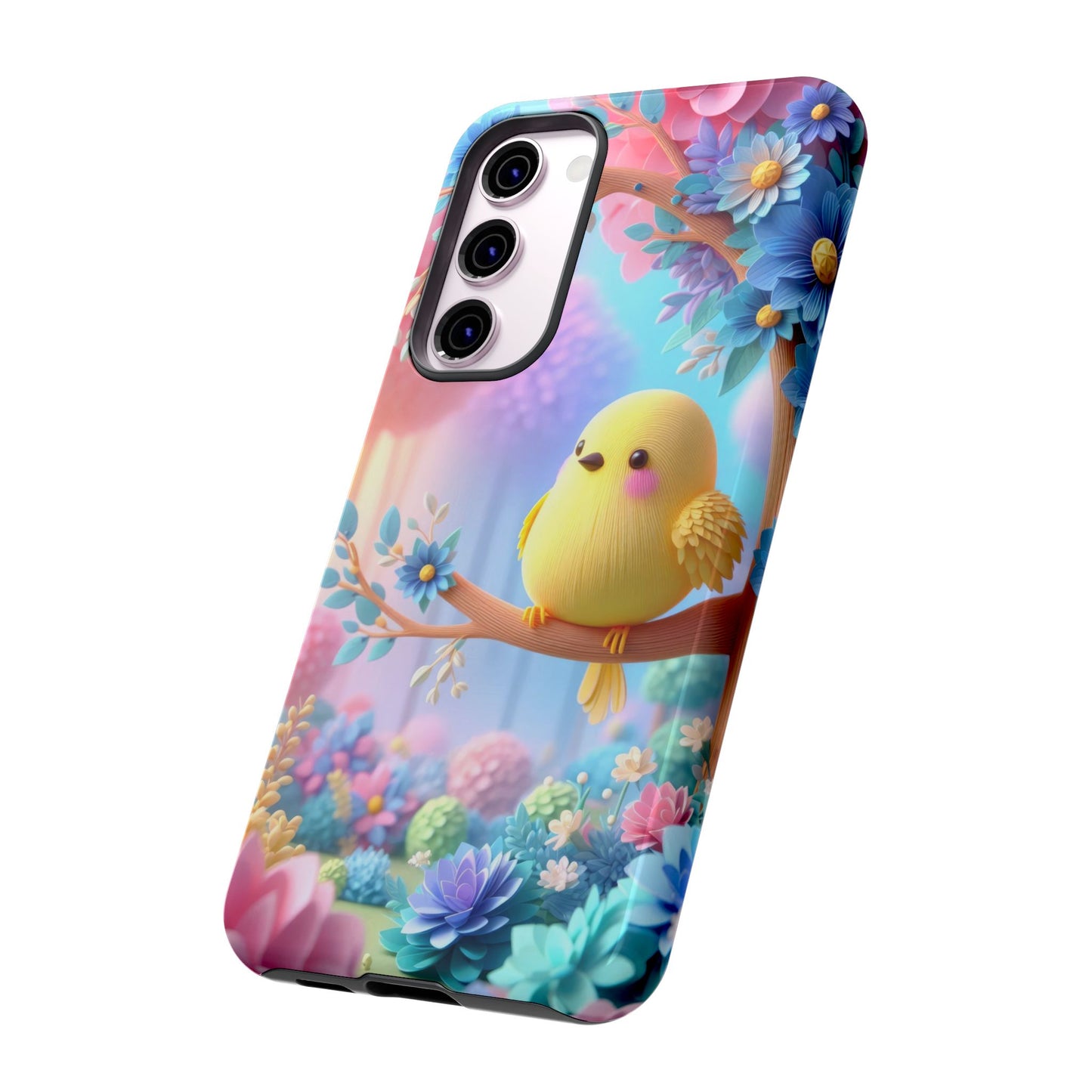 Colorful Bird Samsung Phone Case, Spring Vibe Mobile Shell
