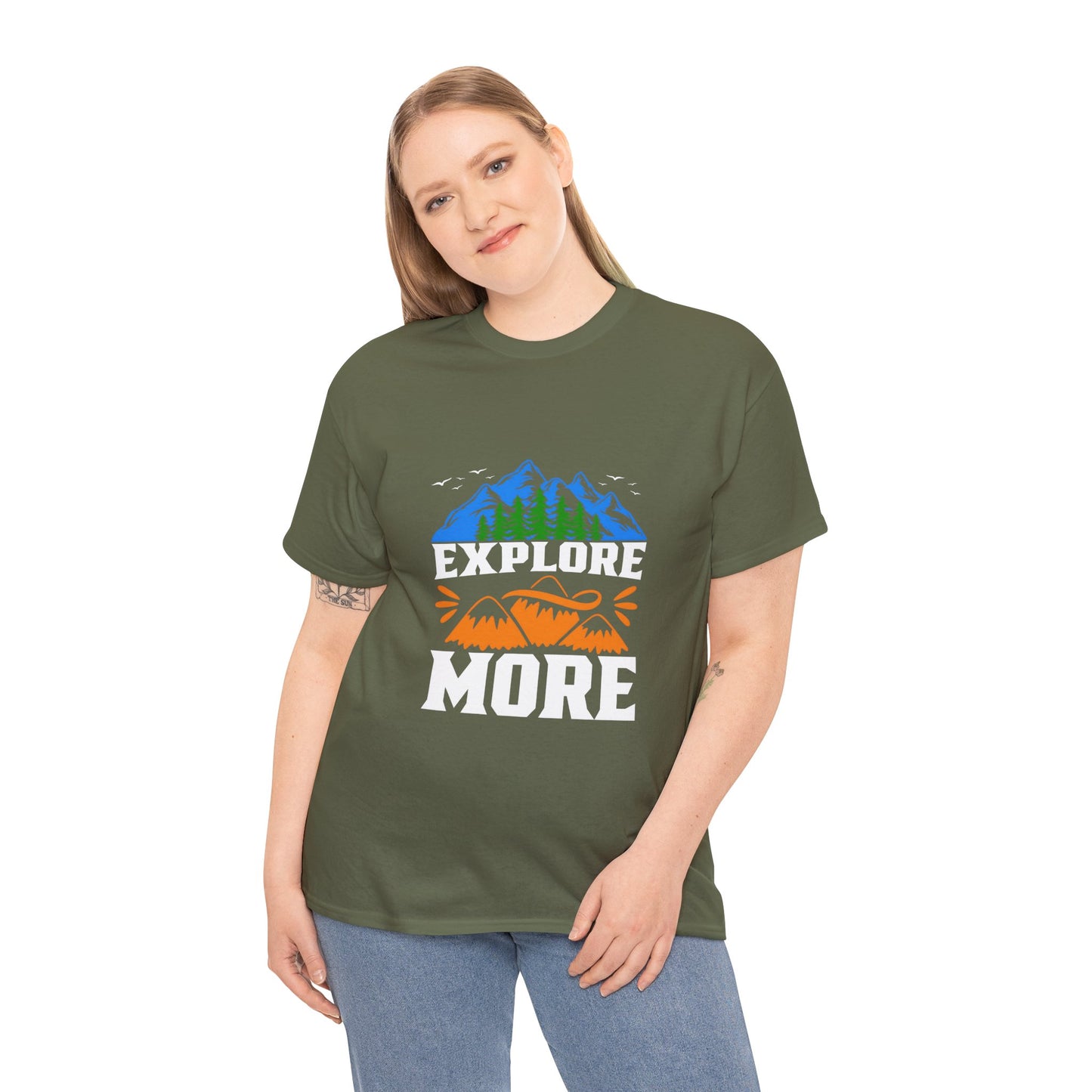 Explore More Adventure Tee - Unisex Heavy Cotton T-Shirt