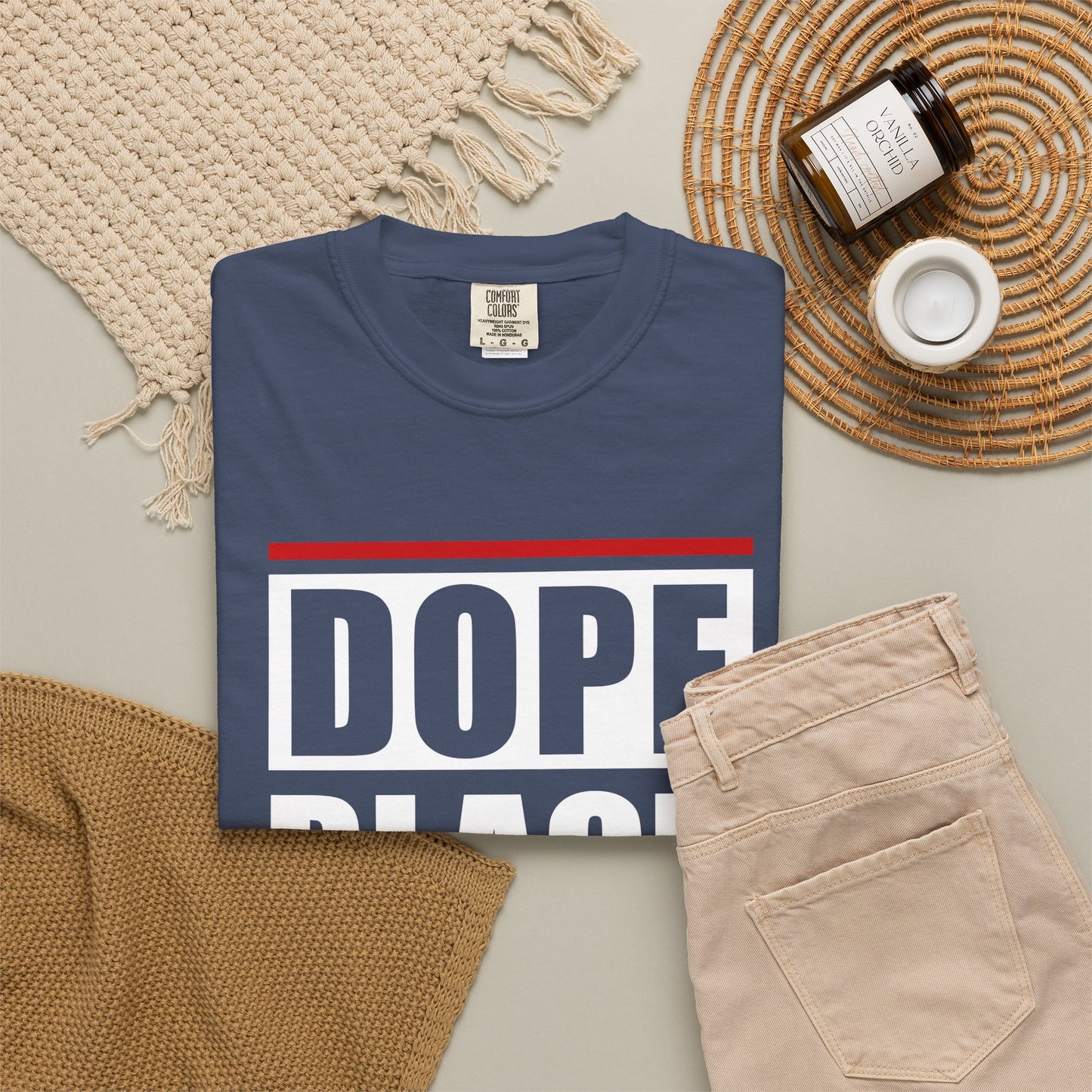Dope Black Dad Garment-Dyed T-Shirt | Cool Dad Apparel