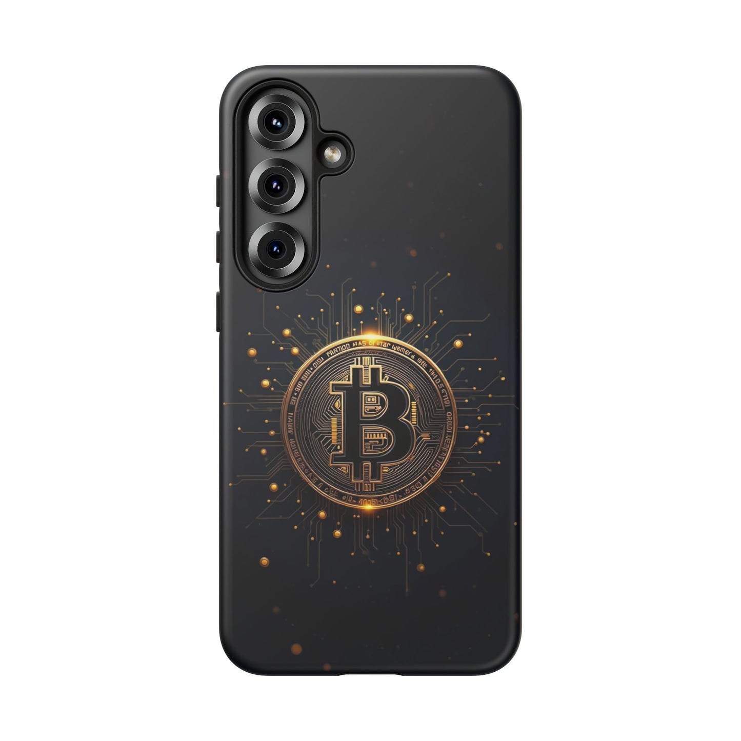 Bitcoin Samsung Tough Case for Smartphones, Crypto Lover Phone Accessory