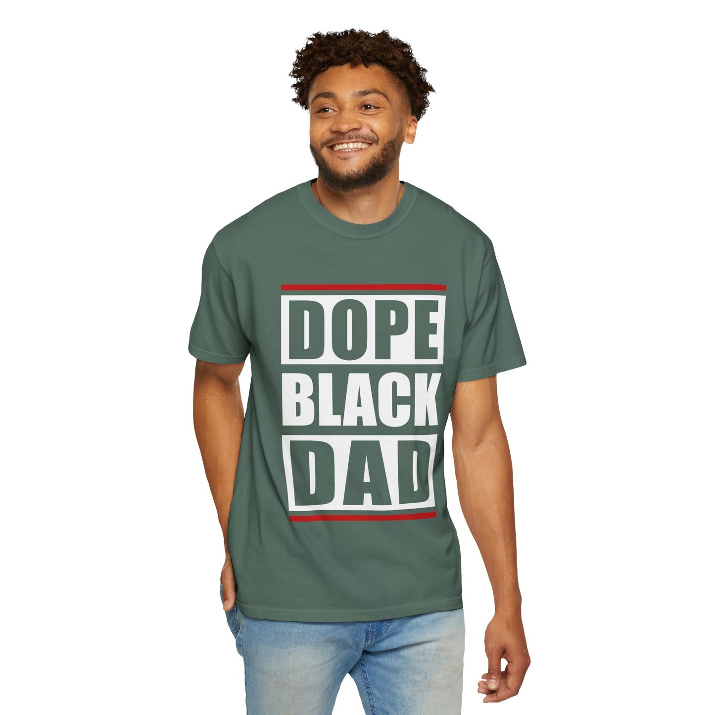Dope Black Dad Garment-Dyed T-Shirt | Cool Dad Apparel