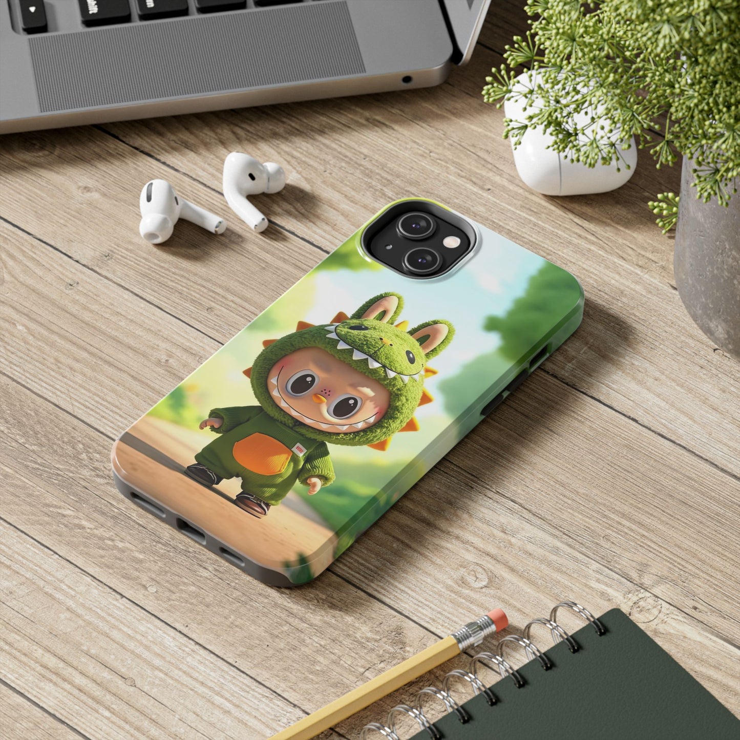 The Monsters Tough Case for iPhone Models – Playful Dinosaur Design, Dual Layer Protective Cover, Fun Mobile Accessory