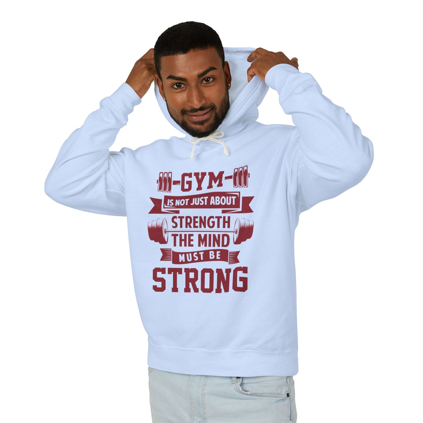 Gym Motivation Unisex Lightweight Hooded Sweatshirt