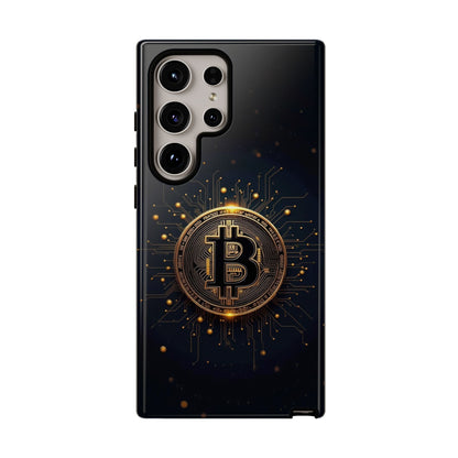 Bitcoin Samsung Tough Case for Smartphones, Crypto Lover Phone Accessory