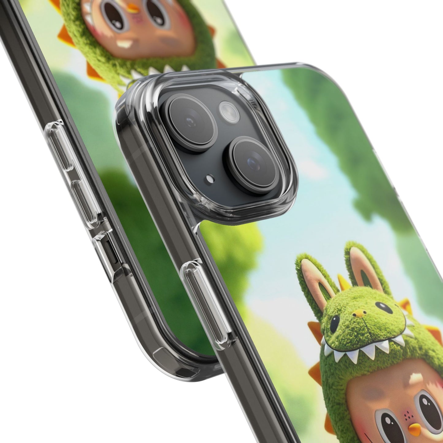 Copy of The Monsters Clear Case for iPhone Models – Playful Dinosaur Design