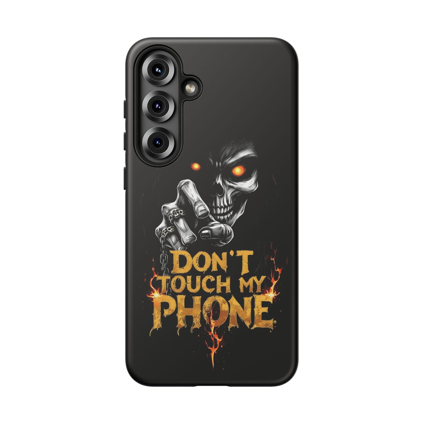 Skull Samsung Tough Cases, Don't Touch My Phone Cover,