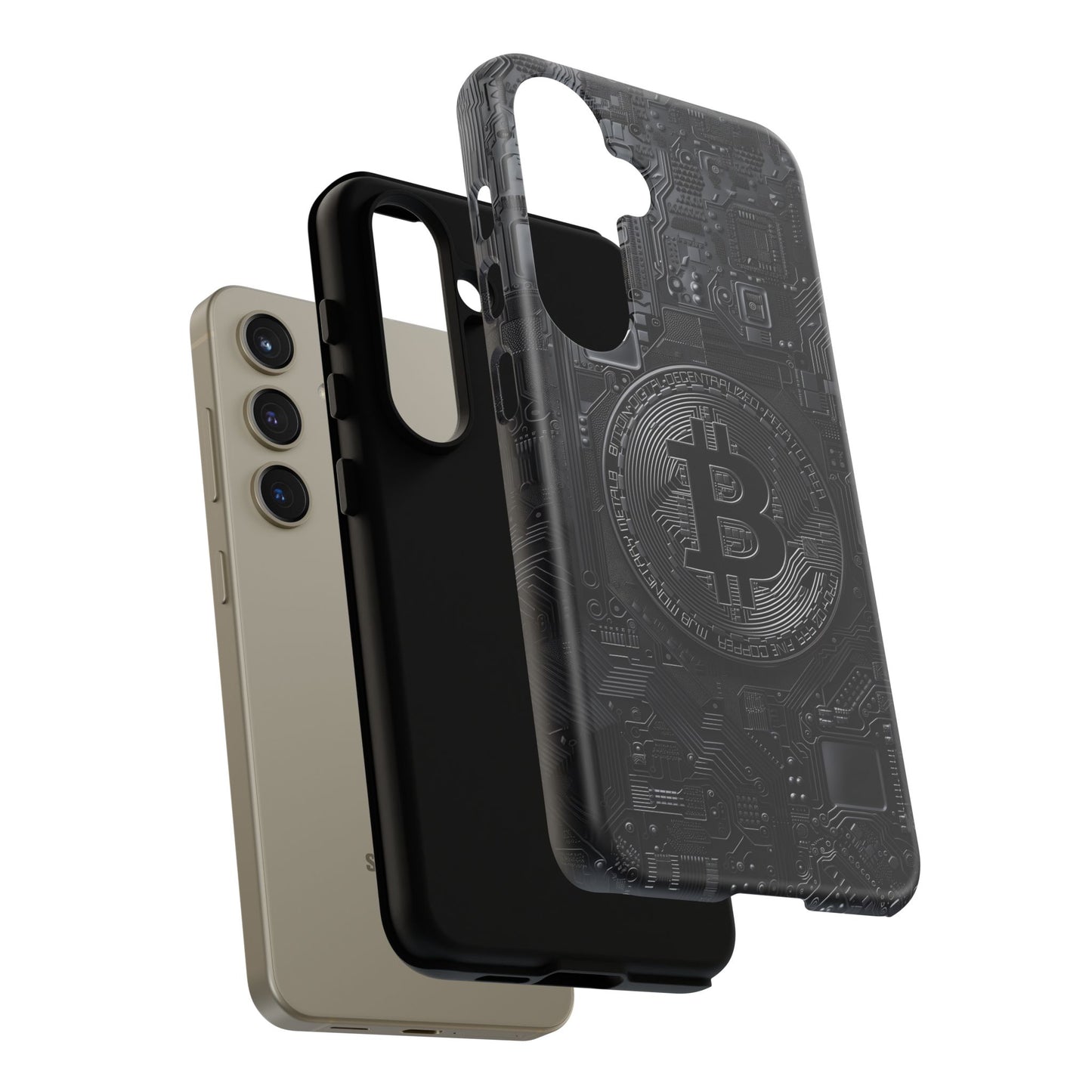 Bitcoin Samsung Tough Phone Case, Cryptocurrency Protection Cover