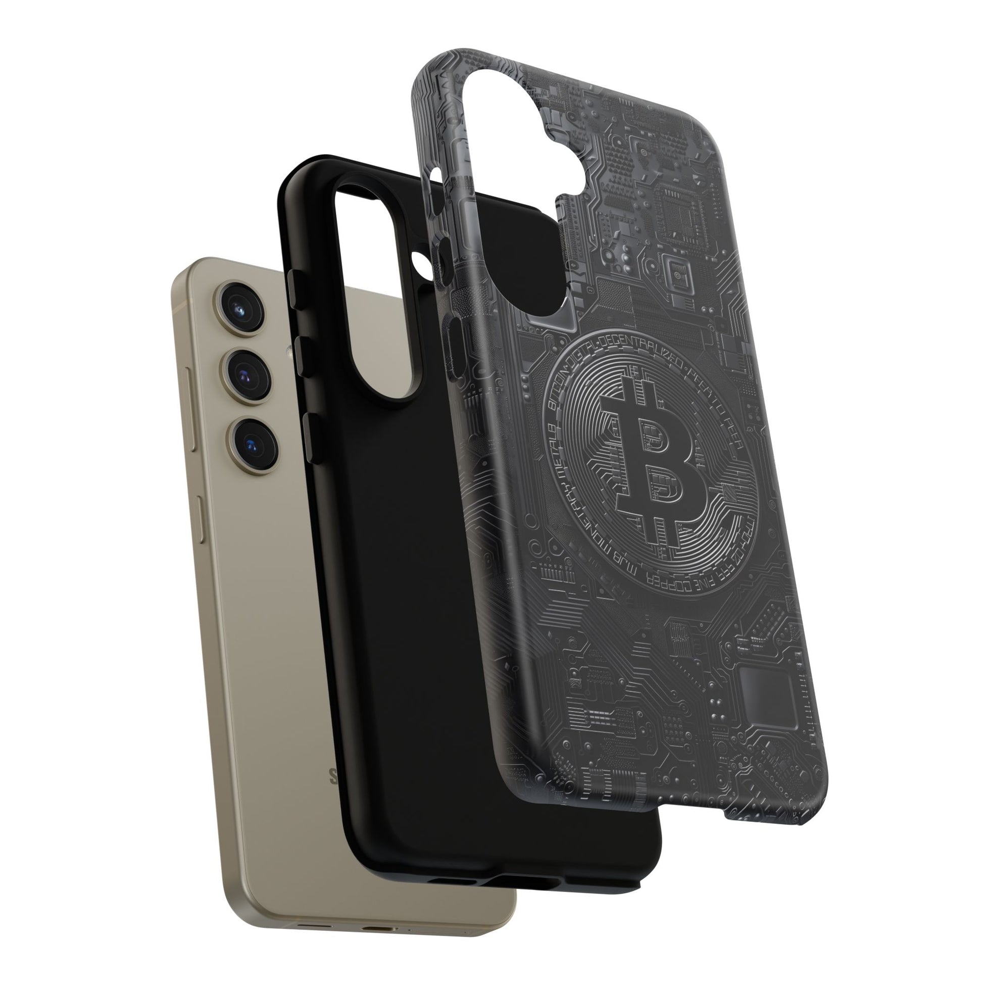 Bitcoin Samsung Tough Phone Case, Cryptocurrency Protection Cover