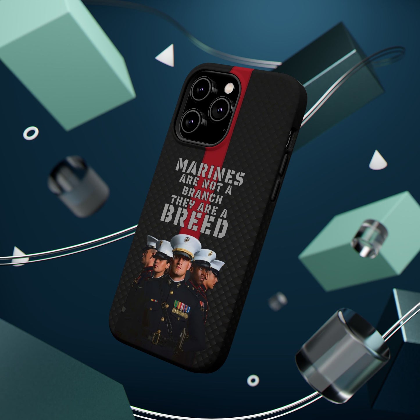 Marines Magnetic Tough Case - "Not a Branch, a Breed" Military iPhone Cover