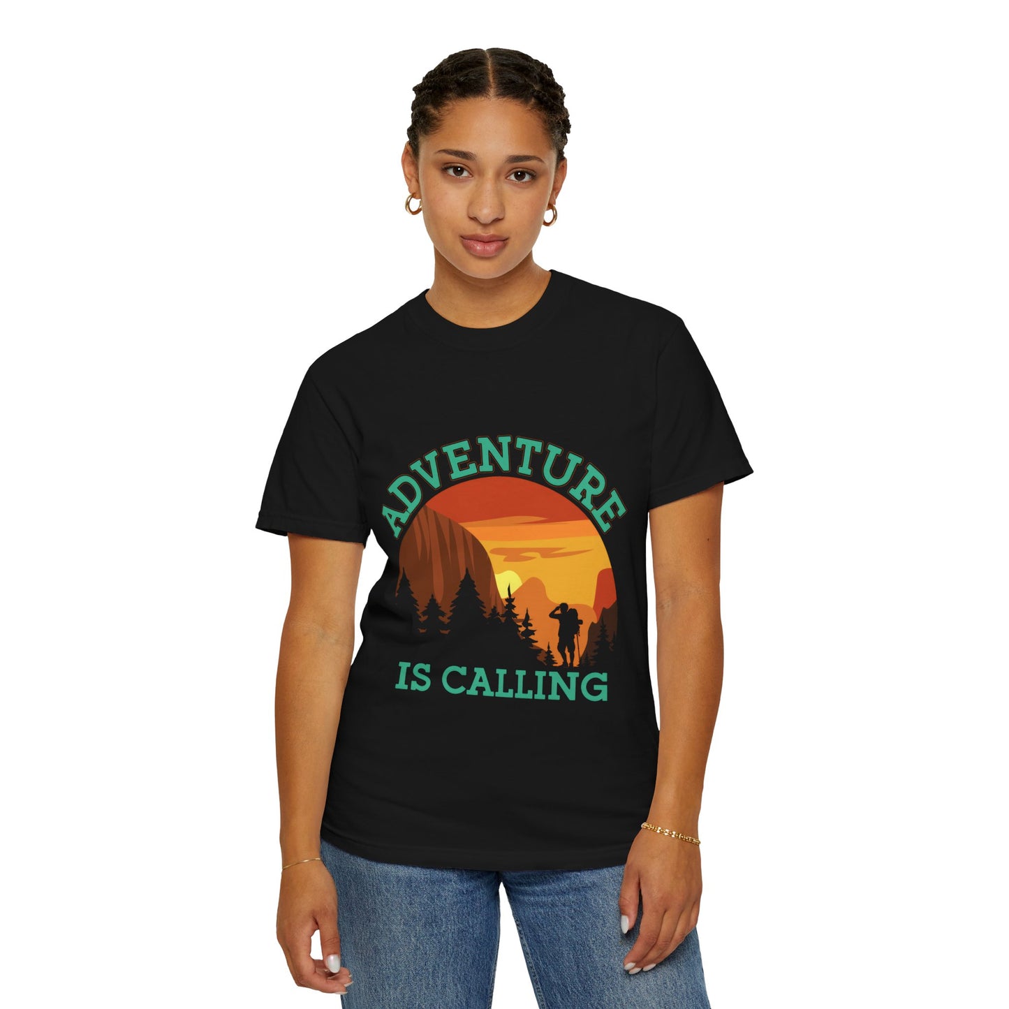 Adventure is Calling Unisex Garment-Dyed T-Shirt