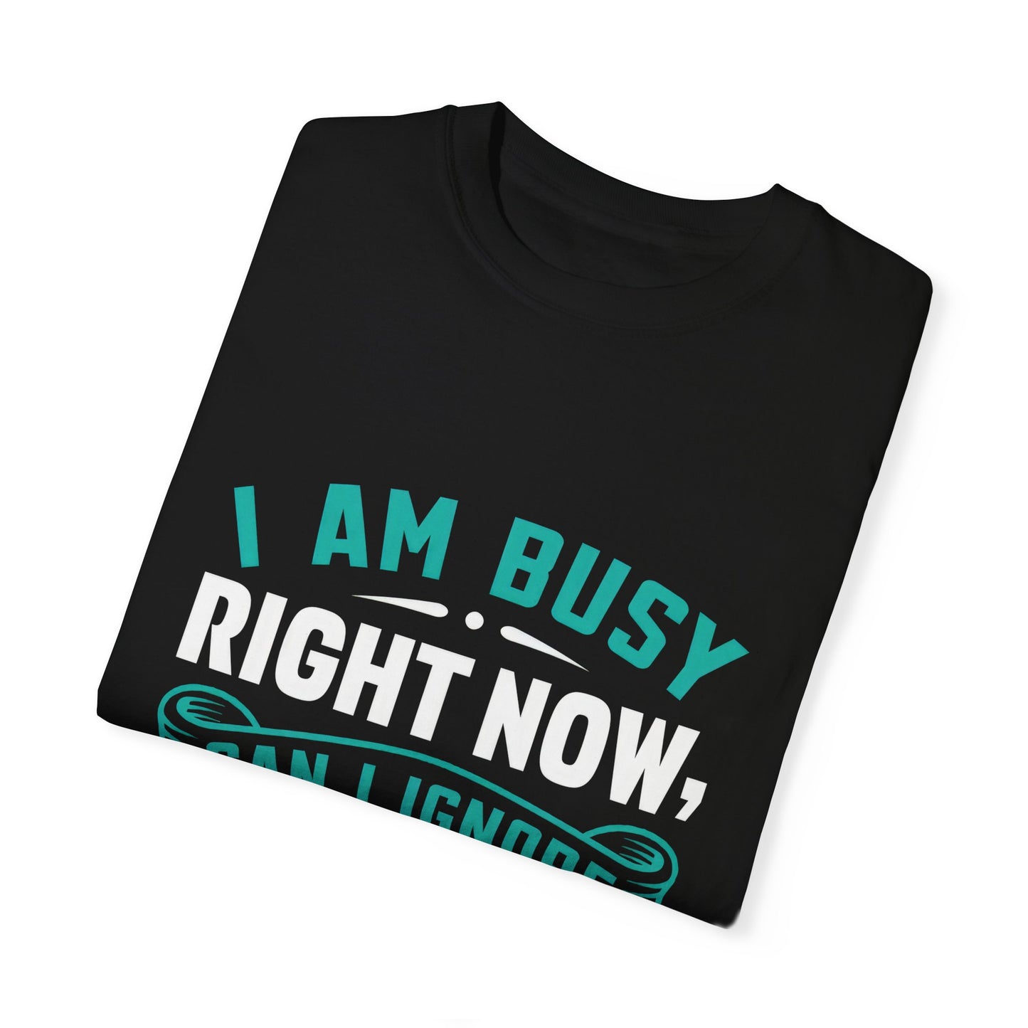 Funny Unisex T-Shirt - 'I Am Busy Right Now, Can I Ignore You Some Other Time?'