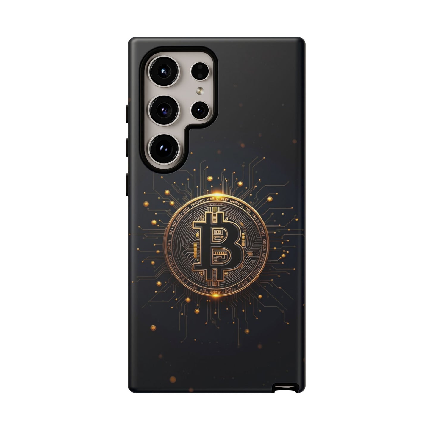 Bitcoin Samsung Tough Case for Smartphones, Crypto Lover Phone Accessory