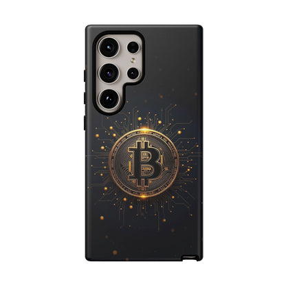 Bitcoin Samsung Tough Case for Smartphones, Crypto Lover Phone Accessory