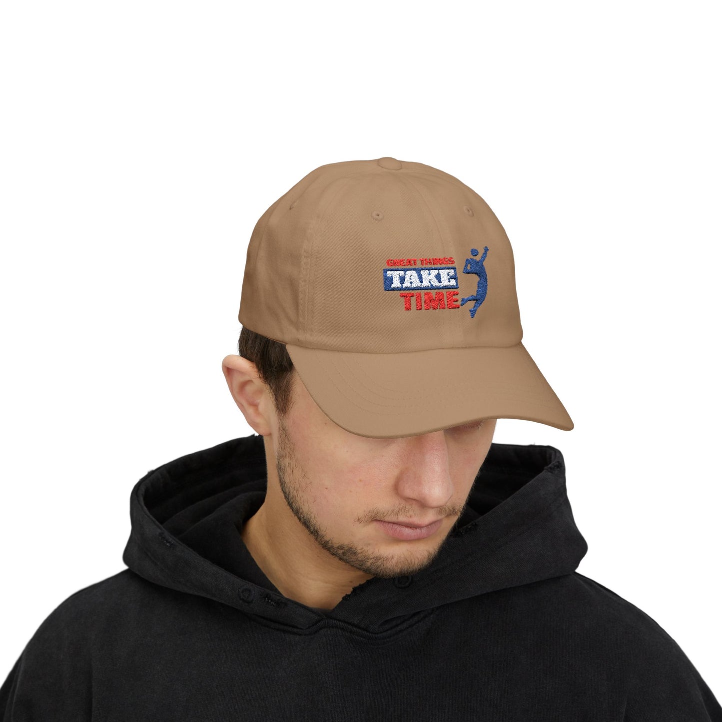 Great Things Take Time Classic Dad Cap / embroidered