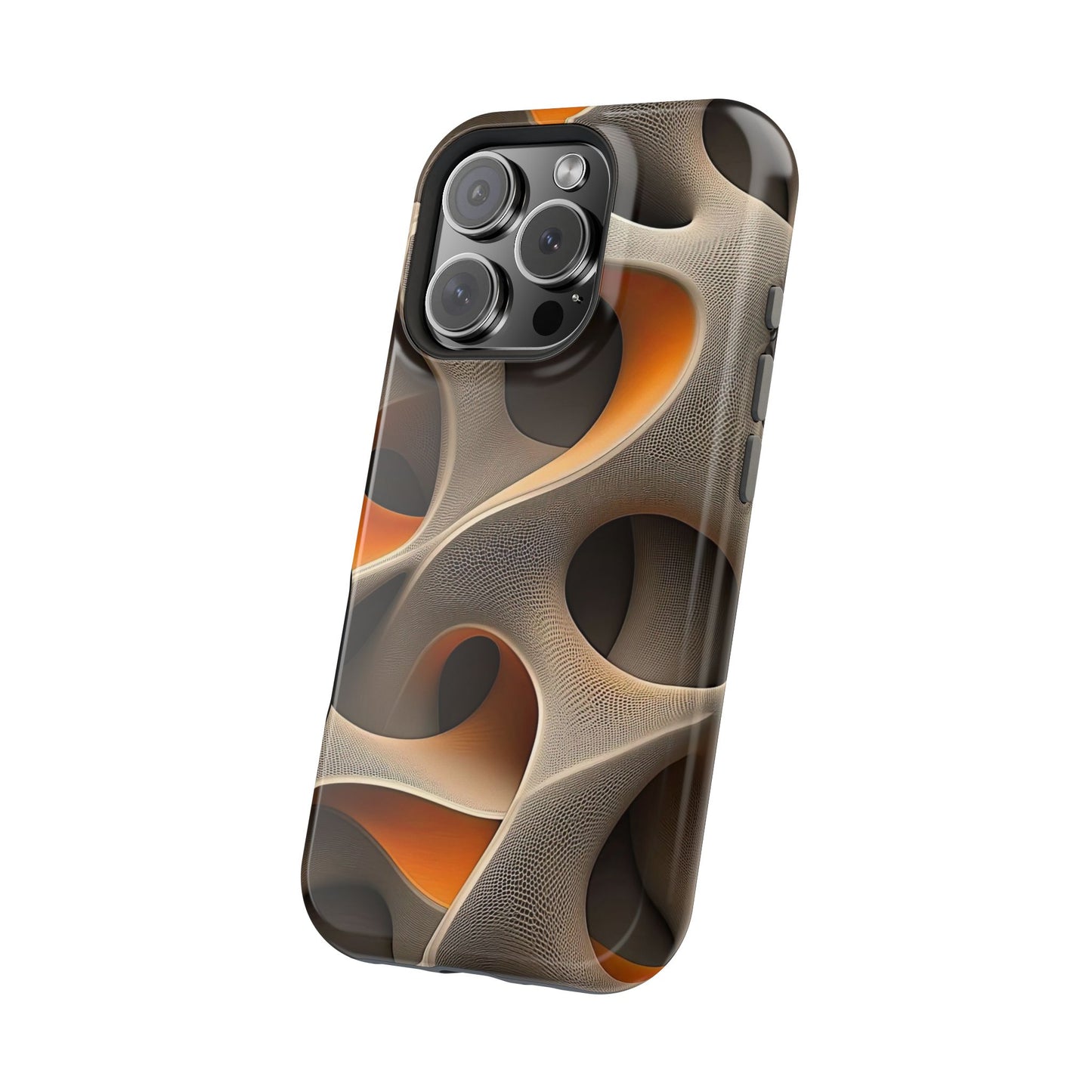 Stylish Magnetic Phone Cases, Abstract Geometric Design