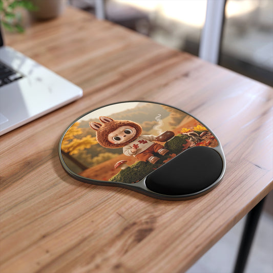 Toffee Ergonomic Mouse Pad with Wrist Rest – Non-Slip Base, Monster Design