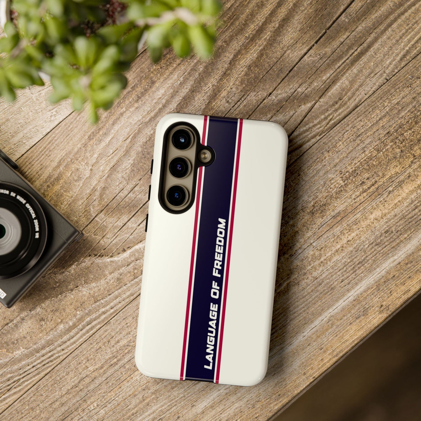 Language of Freedom Tough Case – Minimalist Design