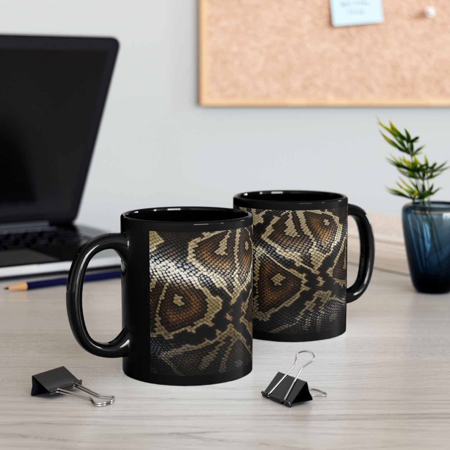 Serpent Sip Black Mug - 11oz, 15oz