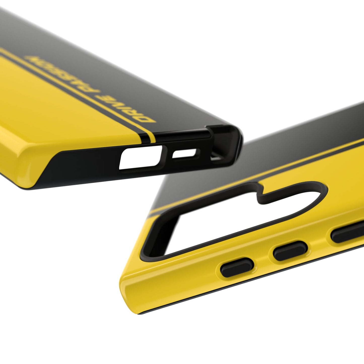 Drive Passion Tough Case – Bold Yellow & Black Design