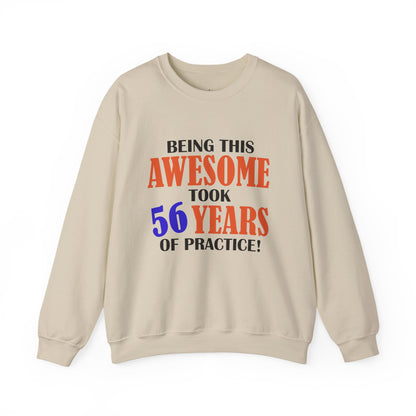 Custom Birthday Gift Crewneck Sweatshirt - "Being This Awesome"