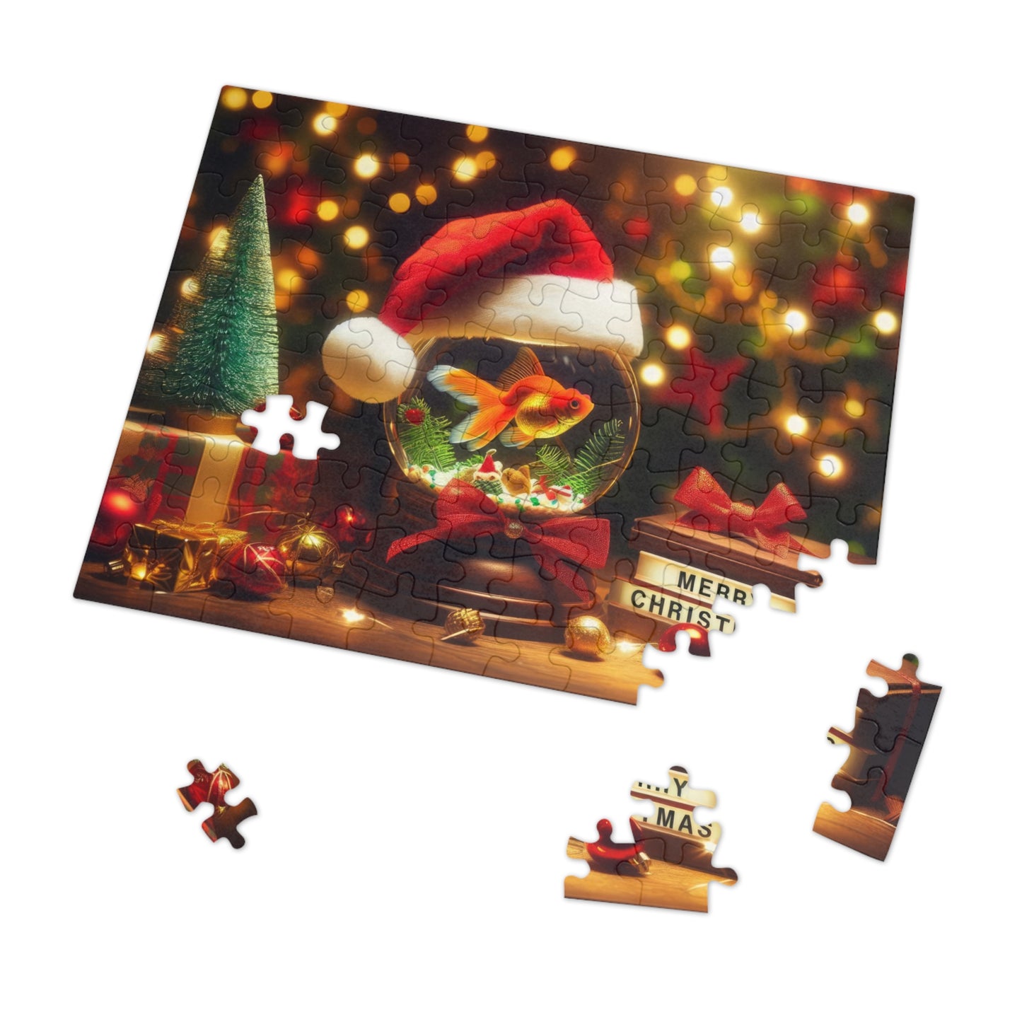 Merry Fin-tastic Wishes Jigsaw Puzzle (110, 252, 500-Piece)