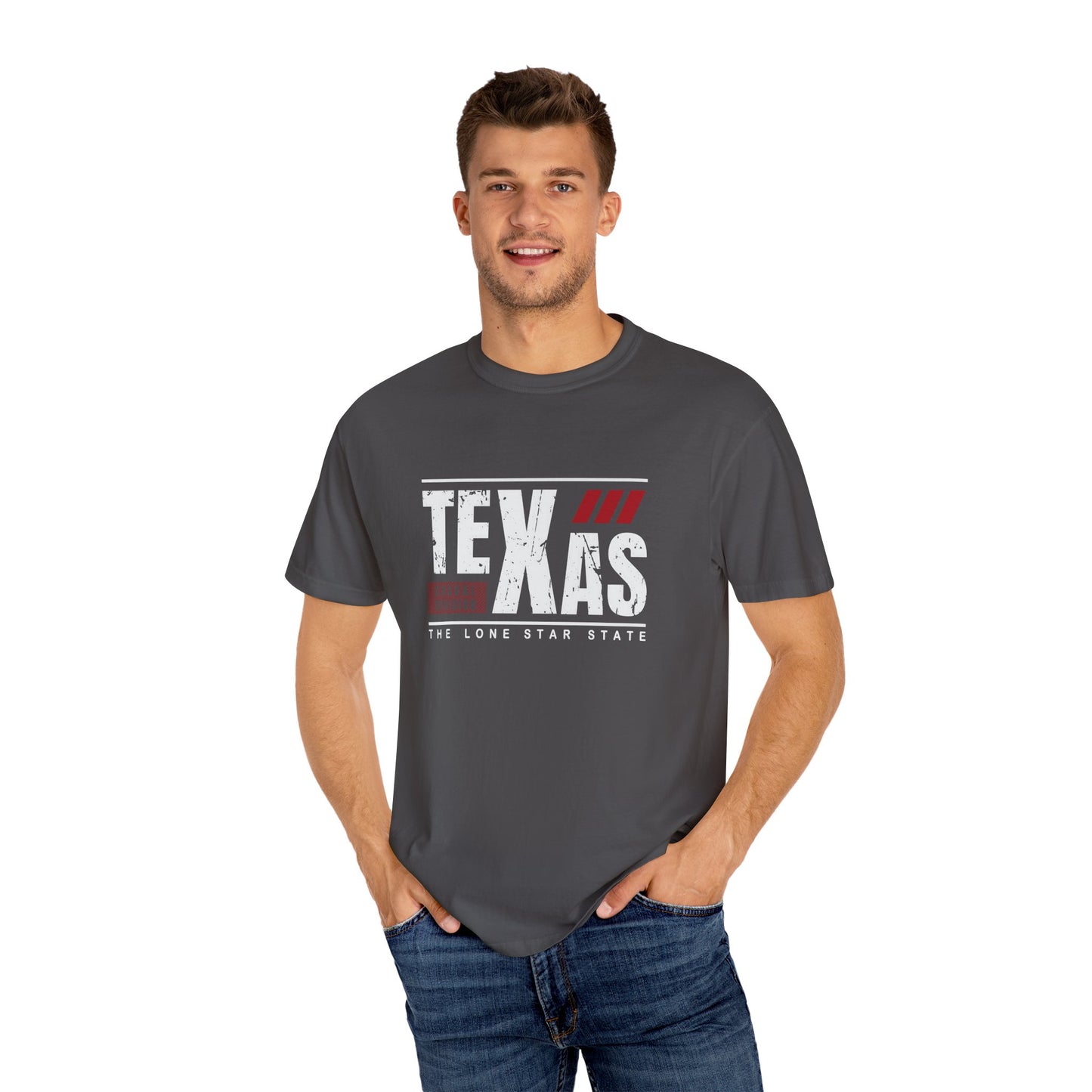 Unisex Texas Garment-Dyed T-Shirt - Casual Urban Style