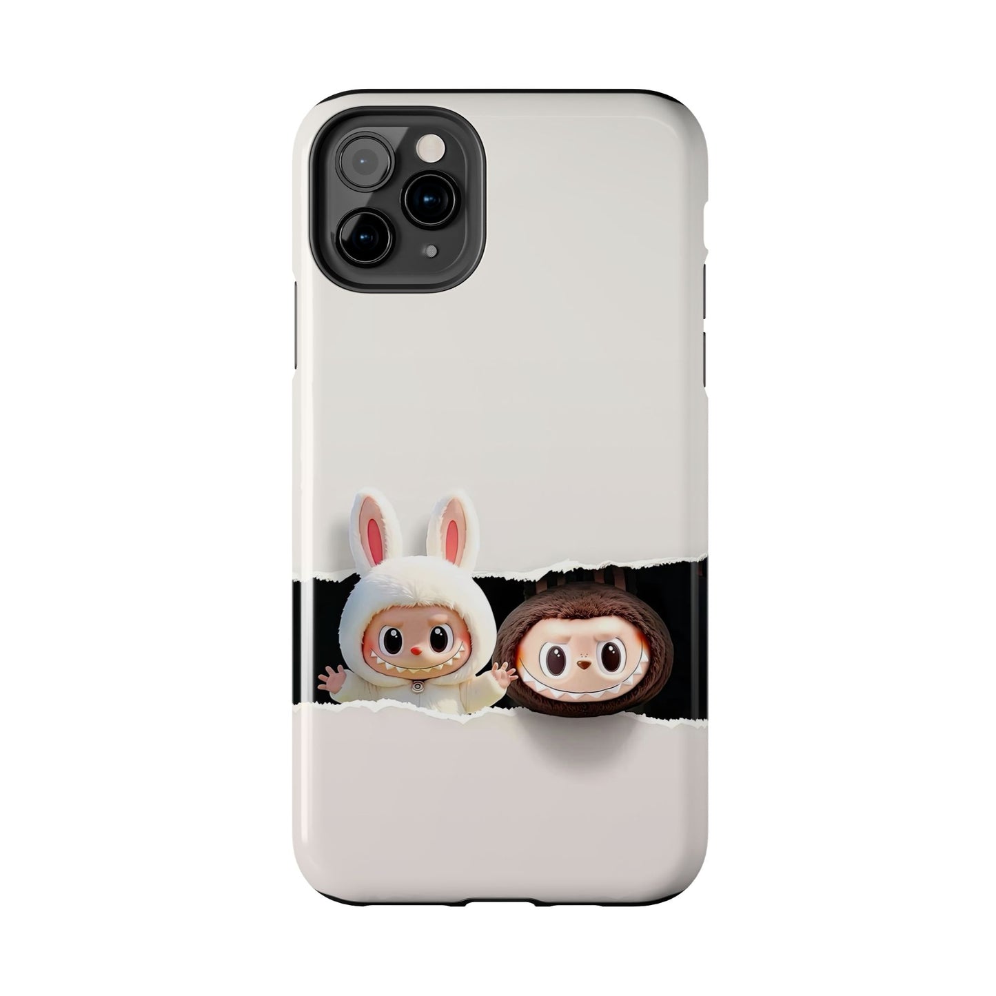 The Monsters Tough Case for iPhone Models and Variations – Dual Layer Protective Cover, Playful Design, Cute Mobile Accessory