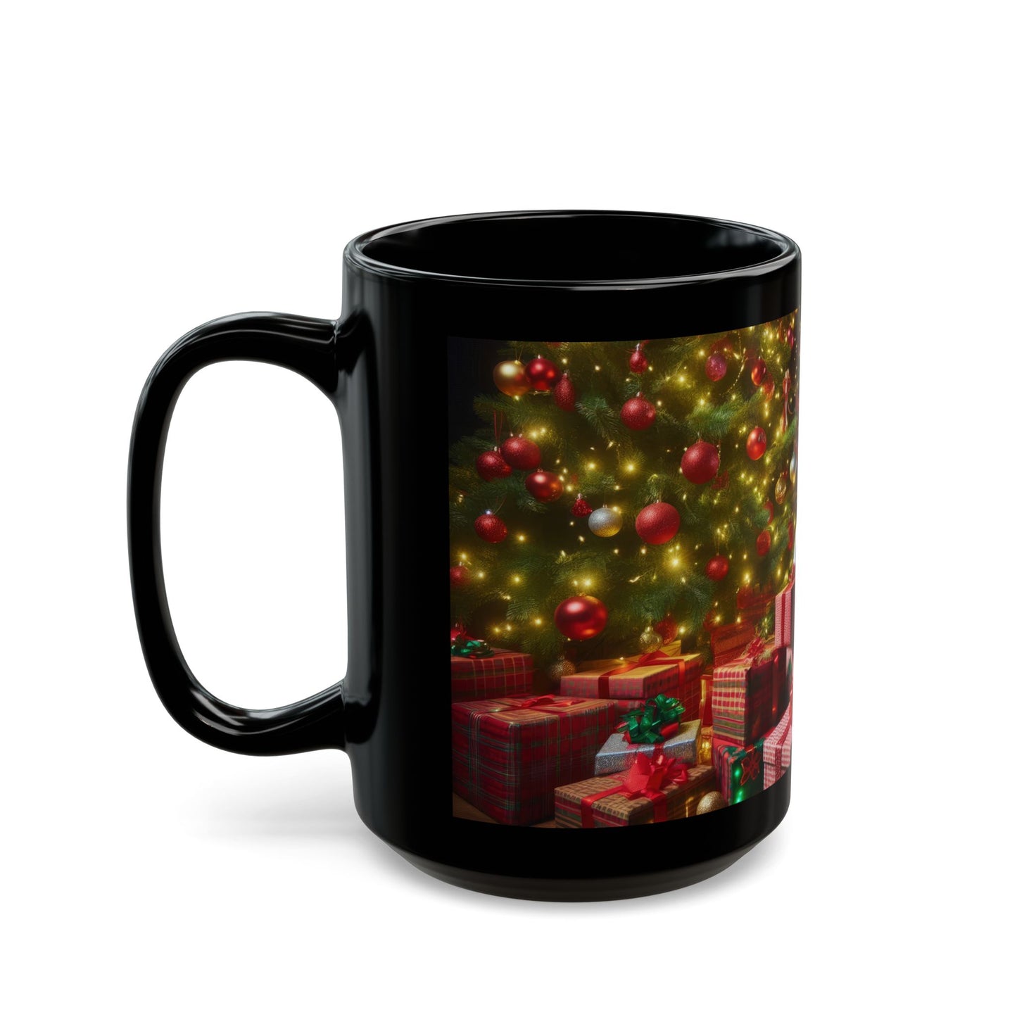 The Big Gift Drop Black Mug - 11oz, 15oz