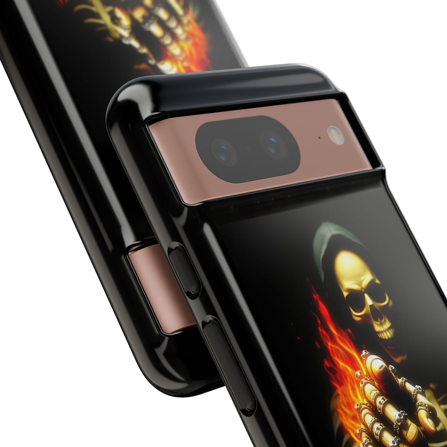 Skull Design Google Pixel Phone Case, Don't Touch My Phone Mobile Cover