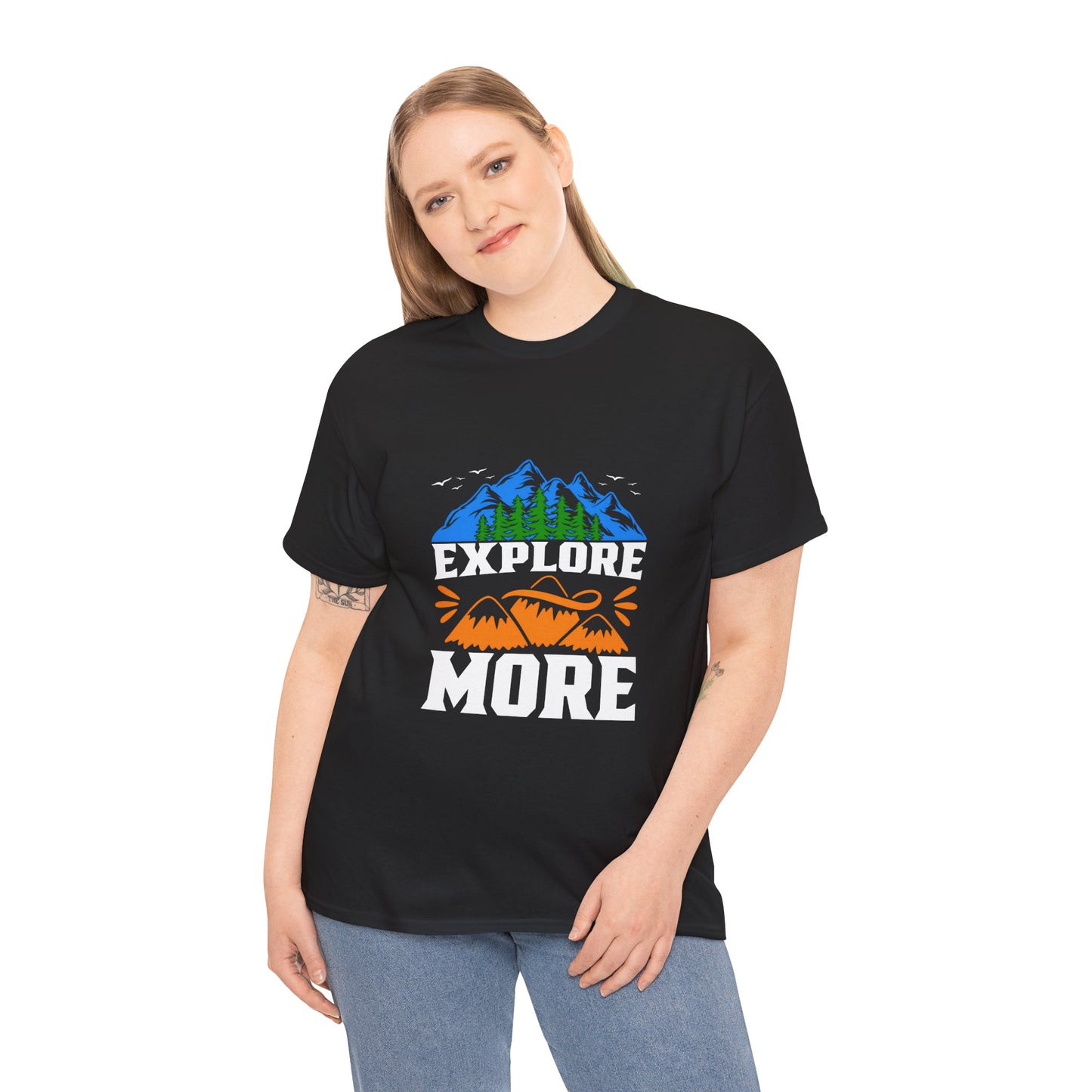 Explore More Adventure Tee - Unisex Heavy Cotton T-Shirt