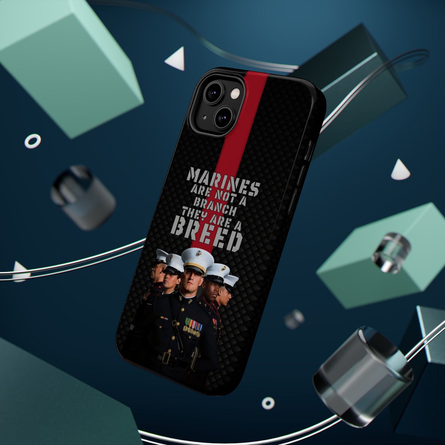 Marines Magnetic Tough Case - "Not a Branch, a Breed" Military iPhone Cover