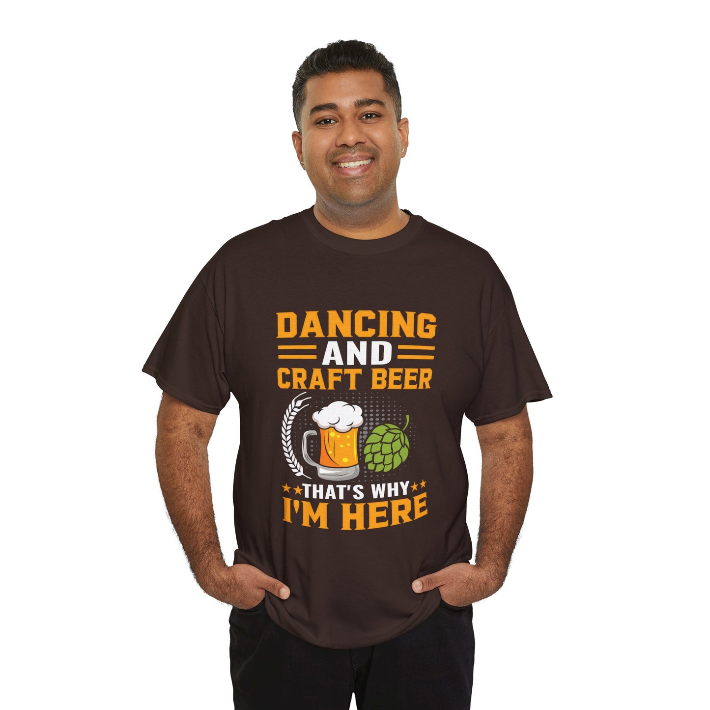 Funny Beer Slogan Tee, Dancing and Beer