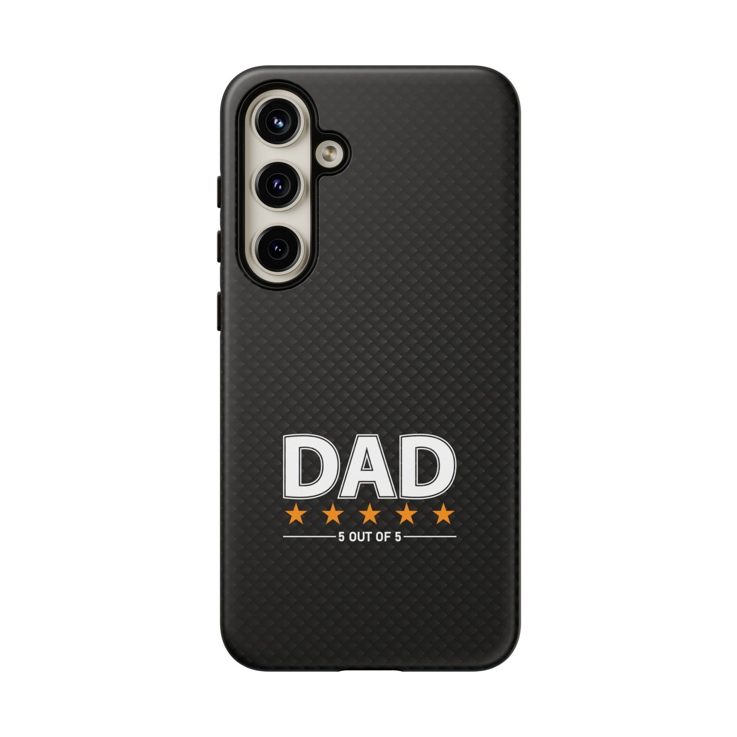 5-Star Dad Samsung Phone Case - Tough Black Cover for Father's Day