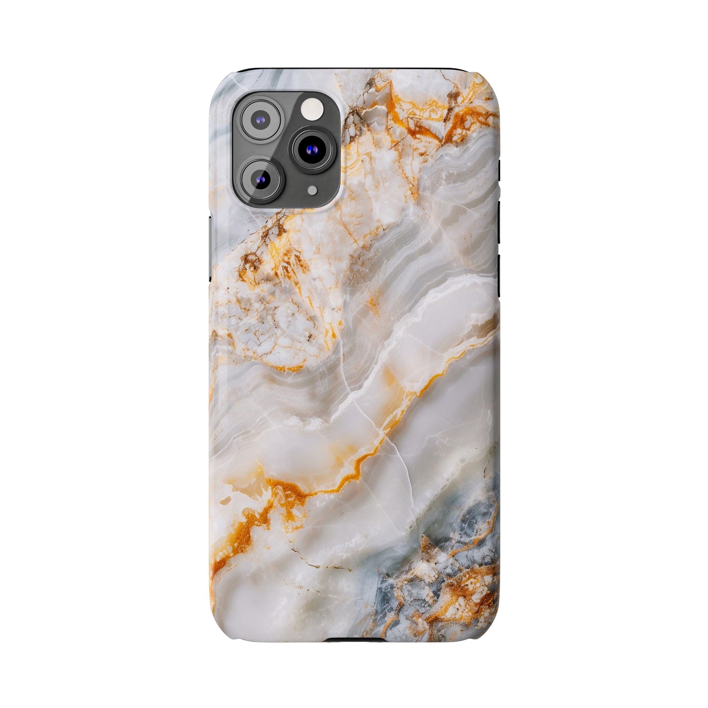 Pure Elegance Marble Slim Phone Cases, Modern Tech Decor