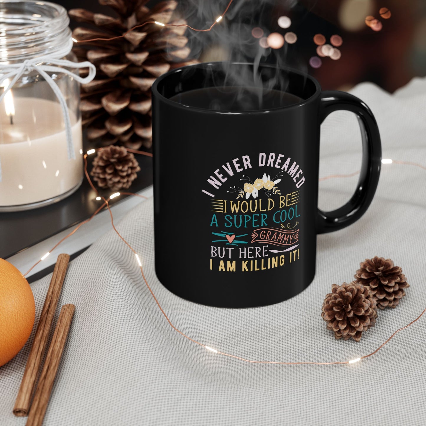 Super Cool Grammy Black Coffee Mug — 11oz & 15oz