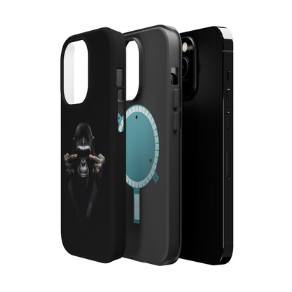 Edgy Gorilla Magnetic iPhone Case, Unique Cell Phone Cover